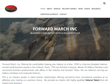 Tablet Screenshot of forwardmarchinc.com
